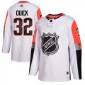 Wholesale Cheap Adidas Kings #32 Jonathan Quick White 2018 All-Star Pacific Division Authentic Stitched NHL Jersey