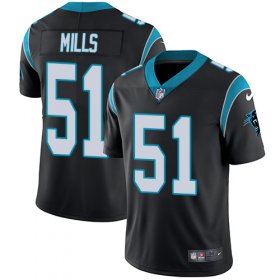 Wholesale Cheap Nike Panthers #51 Sam Mills Black Team Color Men\'s Stitched NFL Vapor Untouchable Limited Jersey