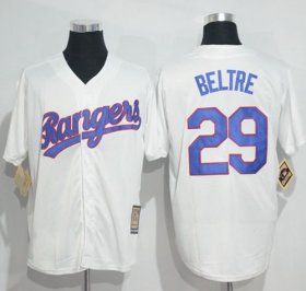 Wholesale Cheap Rangers #29 Adrian Beltre White Cooperstown Stitched MLB Jersey
