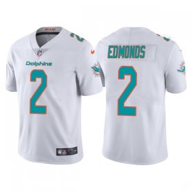 Wholesale Cheap Men\'s Miami Dolphins #2 Chase Edmonds White Vapor Untouchable Limited Stitched Football Jersey