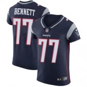 Wholesale Cheap Nike Patriots #77 Michael Bennett Navy Blue Team Color Men's Stitched NFL Vapor Untouchable Elite Jersey