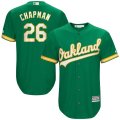 Wholesale Cheap Men's Oakland Athletics #26 Matt Chapman Majestic Kelly Green Alternate Official Cool Base Player Jersey
