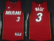 Wholesale Cheap Miami Heat #3 Dwyane Wade Revolution 30 Swingman 2014 New Red Jersey