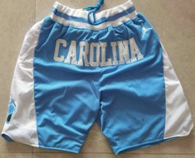 Wholesale Cheap Men\'s North Carolina Tar Heels Light Blue College Basketball Brand Jordan Just Don Swingman Shorts