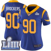 Wholesale Cheap Nike Rams #90 Michael Brockers Royal Blue Alternate Super Bowl LIII Bound Women's Stitched NFL Vapor Untouchable Limited Jersey