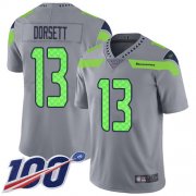 Wholesale Cheap Nike Seahawks #13 Phillip Dorsett Gray Men's Stitched NFL Limited Inverted Legend 100th Season Jersey