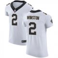 Wholesale Cheap Nike Saints #2 Jameis Winston White Men's Stitched NFL New Elite Jersey
