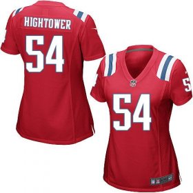 Wholesale Cheap Nike Patriots #54 Dont\'a Hightower Red Alternate Women\'s Stitched NFL Elite Jersey