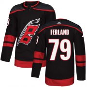 Wholesale Cheap Adidas Hurricanes #79 Michael Ferland Black Alternate Authentic Stitched NHL Jersey