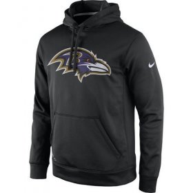 Wholesale Cheap Men\'s Baltimore Ravens Nike Black Practice Performance Pullover Hoodie