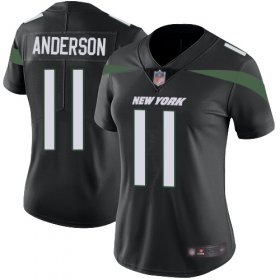 Wholesale Cheap Nike Jets #11 Robby Anderson Black Alternate Women\'s Stitched NFL Vapor Untouchable Limited Jersey