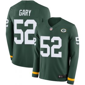 Wholesale Cheap Nike Packers #52 Rashan Gary Green Team Color Men\'s Stitched NFL Limited Therma Long Sleeve Jersey