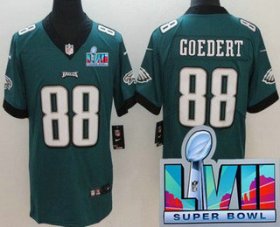 Cheap Men\'s Philadelphia Eagles #88 Dallas Goedert Limited Green Super Bowl LVII Vapor Jersey