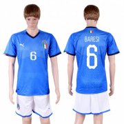 Wholesale Cheap Italy #6 Baresi Home Soccer Country Jersey