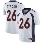 Wholesale Cheap Nike Broncos #26 Isaac Yiadom White Men's Stitched NFL Vapor Untouchable Limited Jersey