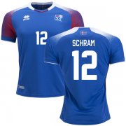 Wholesale Cheap Iceland #12 Schram Home Soccer Country Jersey