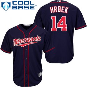 Wholesale Cheap Twins #14 Kent Hrbek Navy blue Cool Base Stitched Youth MLB Jersey