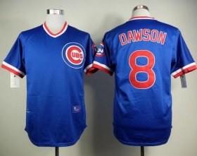 Wholesale Cheap Cubs #8 Andre Dawson Blue Cooperstown Stitched MLB Jersey