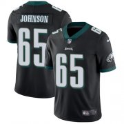 Wholesale Cheap Nike Eagles #65 Lane Johnson Black Alternate Men's Stitched NFL Vapor Untouchable Limited Jersey