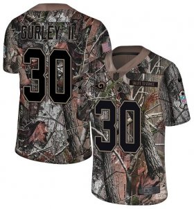 Wholesale Cheap Nike Rams #30 Todd Gurley II Camo Men\'s Stitched NFL Limited Rush Realtree Jersey