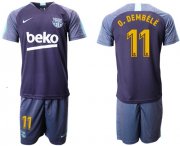 Wholesale Cheap Barcelona #11 O.Dembele Blue Soccer Club Jersey