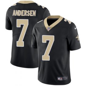 Wholesale Cheap Nike Saints #7 Morten Andersen Black Team Color Men\'s Stitched NFL Vapor Untouchable Limited Jersey