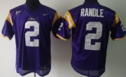 Wholesale Cheap LSU Tigers #2 Rueben Randle Purple Jersey