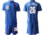 Wholesale Cheap Men 2020-2021 European Cup England away blue 26 Nike Soccer Jersey