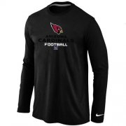 Wholesale Cheap Nike Arizona Cardinals Critical Victory Long Sleeve T-Shirt Black