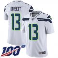 Wholesale Cheap Nike Seahawks #13 Phillip Dorsett White Men's Stitched NFL 100th Season Vapor Untouchable Limited Jersey