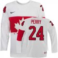 Wholesale Cheap Olympic 2014 CA. #24 Corey Perry White Stitched NHL Jersey