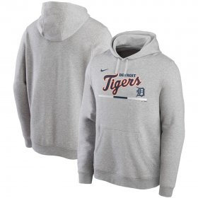 Wholesale Cheap Detroit Tigers Nike Color Bar Club Pullover Hoodie Gray