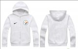 Wholesale Cheap Nike Pittsburgh Steelers Authentic Logo Hoodie White