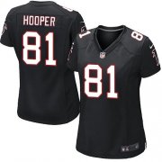 Wholesale Cheap Nike Falcons #81 Austin Hooper Black Alternate Women's Stitched NFL Elite Jersey