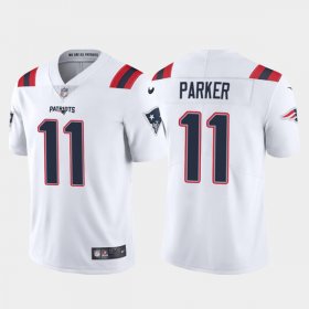 Wholesale Cheap Men\'s New England Patriots #11 DeVante Parker White Vapor Untouchable Limited Stitched Jersey