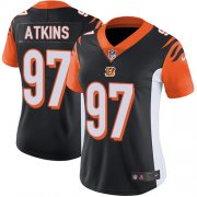 Wholesale Cheap Nike Bengals #97 Geno Atkins Black Team Color Women's Stitched NFL Vapor Untouchable Limited Jersey