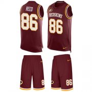 Wholesale Cheap Nike Redskins #86 Jordan Reed Burgundy Red Team Color Men's Stitched NFL Limited Tank Top Suit Jersey