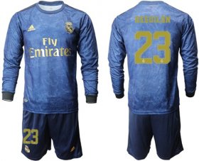 Wholesale Cheap Real Madrid #23 Reguilon Away Long Sleeves Soccer Club Jersey