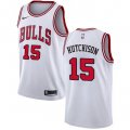 Wholesale Cheap Nike Chicago Bulls #15 Chandler Hutchison White NBA Swingman Association Edition Jersey