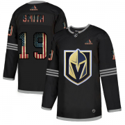 Wholesale Cheap Vegas Golden Knights #19 Reilly Smith Adidas Men's Black USA Flag Limited NHL Jersey