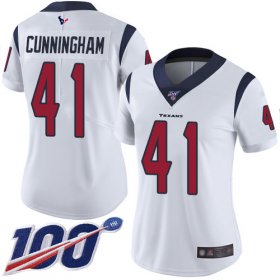 Wholesale Cheap Nike Texans #41 Zach Cunningham White Women\'s Stitched NFL 100th Season Vapor Limited Jersey