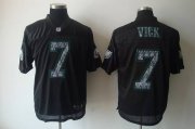 Wholesale Cheap Sideline Black United Eagles #7 Michael Vick Black Stitched NFL Jersey