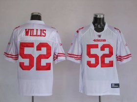 Wholesale Cheap 49ers #52 Patrick Willis Stitched White NFL Jersey
