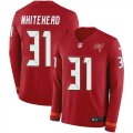Wholesale Cheap Nike Buccaneers #31 Jordan Whitehead Red Team Color Men's Stitched NFL Limited Therma Long Sleeve Jersey