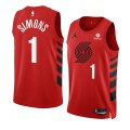 Wholesale Cheap Men's Portland Trail Blazers #1 Anfernee Simons 2022-23 Red Statement Edition Swingman Stitched Basketball Jersey
