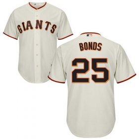 Wholesale Cheap Giants #25 Barry Bonds Cream Cool Base Stitched Youth MLB Jersey