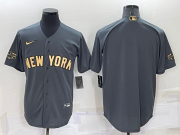 Wholesale Men's New York Yankees Blank Grey 2022 All Star Stitched Cool Base Nike Jersey