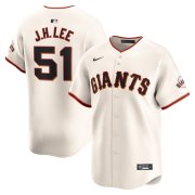 Cheap Men's San Francisco Giants #51 Jung Hoo Lee Cream Home Nike Limited Jersey