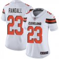 Wholesale Cheap Nike Browns #23 Damarious Randall White Women's Stitched NFL Vapor Untouchable Limited Jersey
