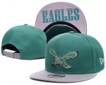 Wholesale Cheap NFL Philadelphia Eagles Fresh Logo Green Adjustable Hat